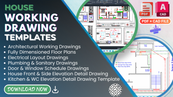 Architectural Working Drawing Templates – Downloadable CAD & PDF Formats by Infra Skill Hub