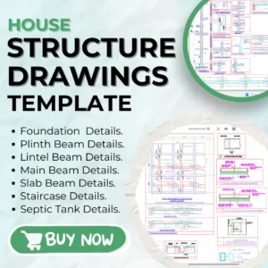 Structural Drawings Template – Beam, Column, Footing & Slab Design by Infra Skill Hub