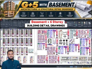 6 Storey Basement Working Drawings featuring architectural, structural and construction details