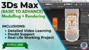 3Ds Max course for beginners learning architectural and interior 3D modelling
