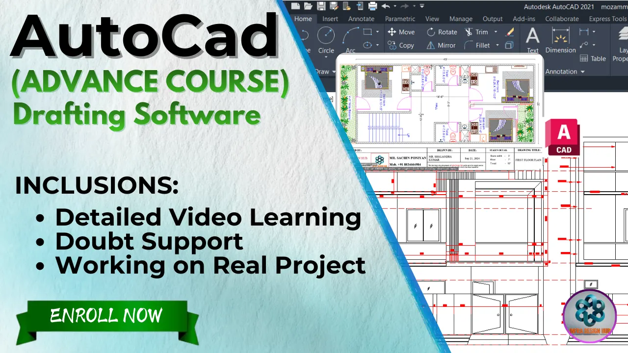 AutoCAD course for beginners learning 2D drafting