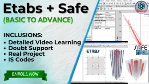ETABS and SAFE course for beginners learning structural analysis and foundation design