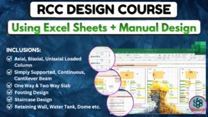 RCC design course for beginners using manual calculation and Excel sheets