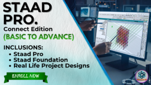 STAAD Pro Connect Edition course for beginners learning structural analysis.