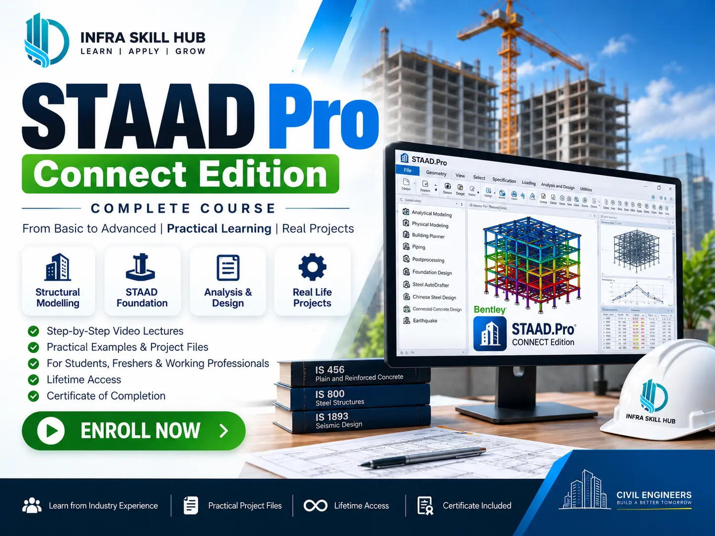 STAAD Pro Course Online – Connect Edition Training