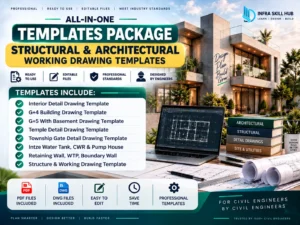 Architectural & Structural Drawing Templates in PDF and editable DWG format