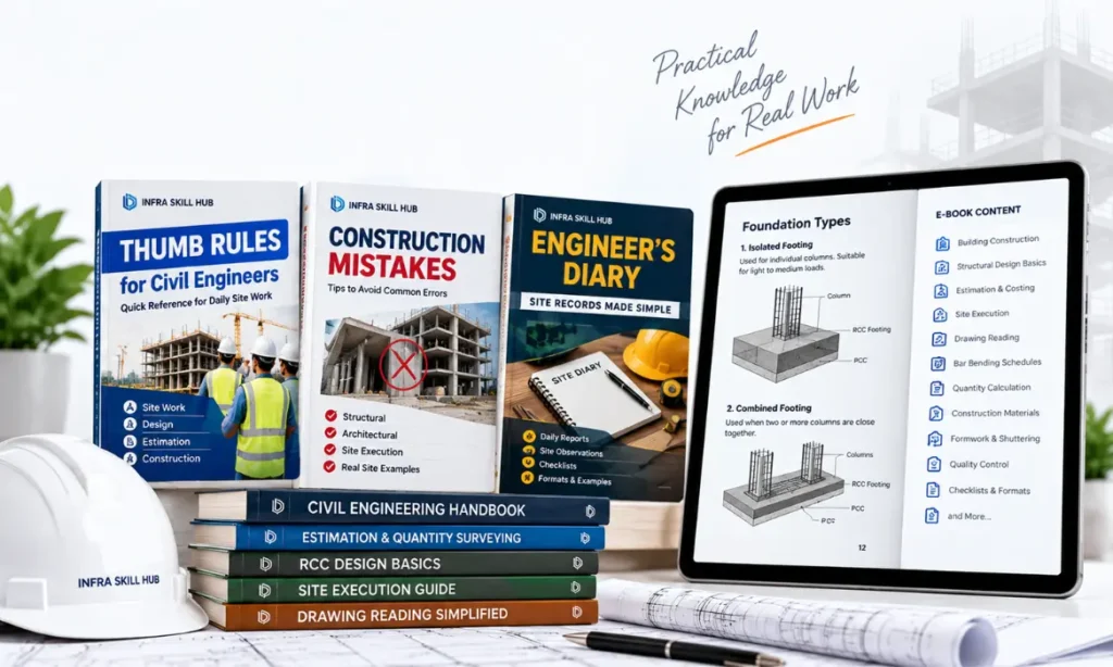 Civil Engineering E-Books for site work, design, estimation and construction